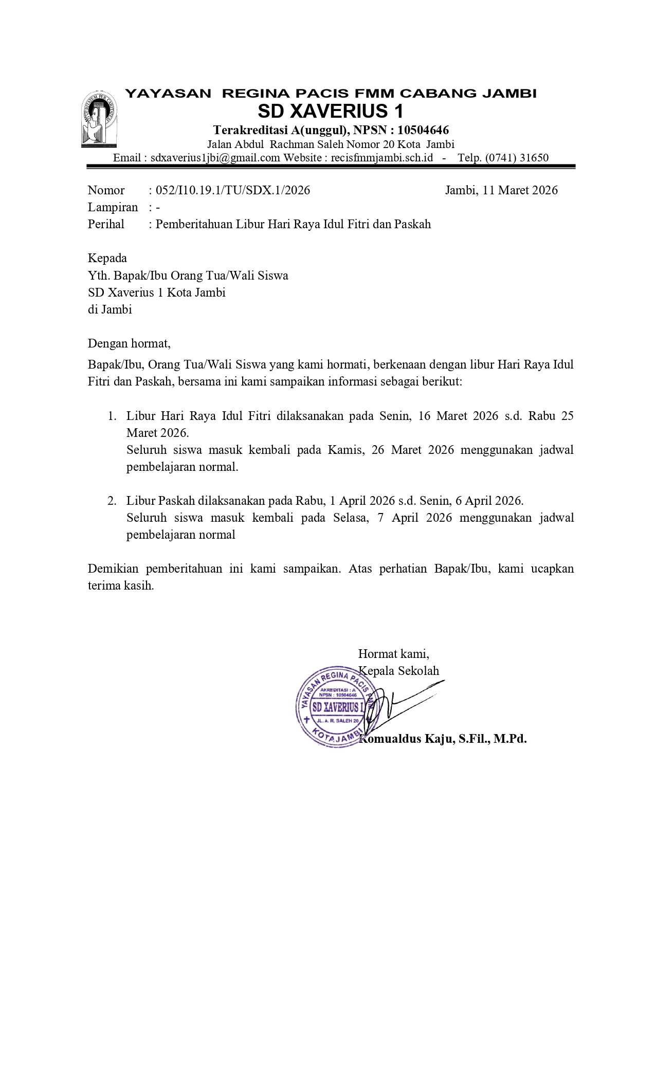 Pemberitahuan Libur Hari Raya Idul Fitri dan Paskah_page-0001